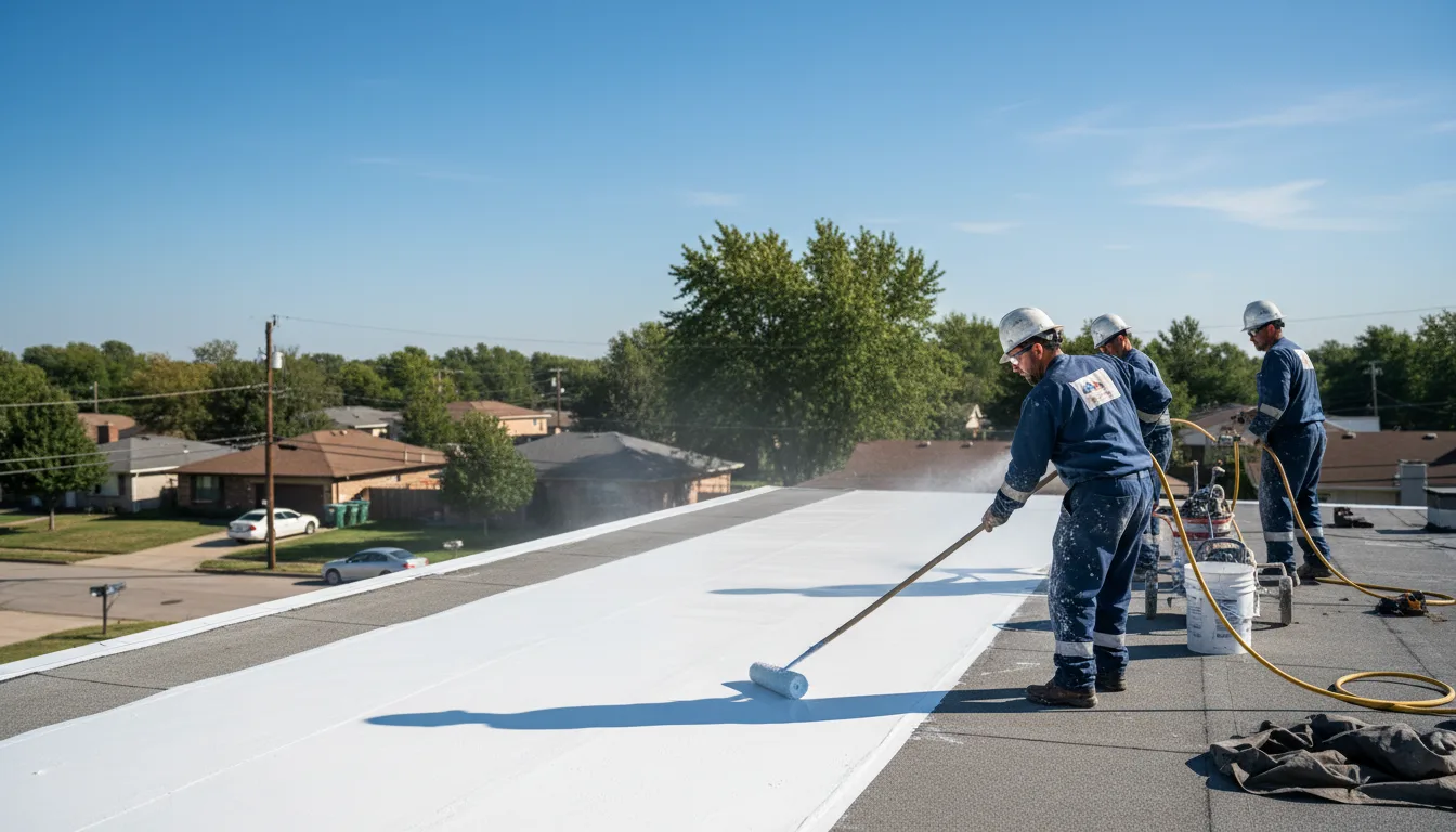 Commercial roof coating in Hamburg, AR near me